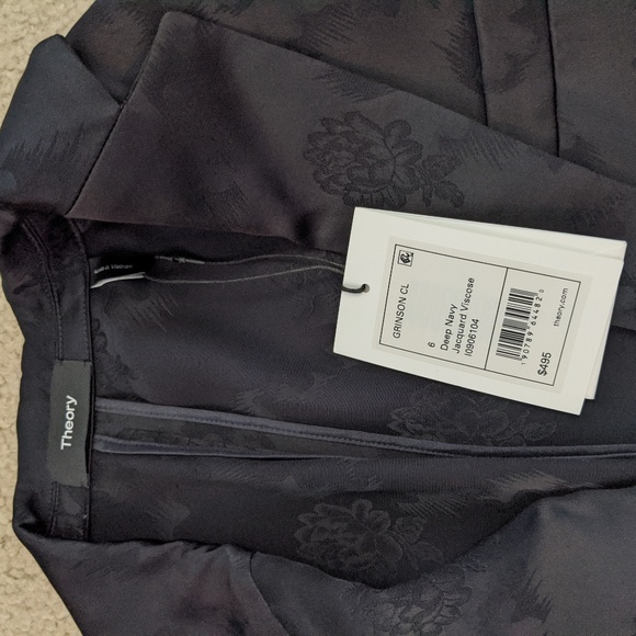 SILKY THEORY BLAZER - DEEP NAVY/BLACK (Size 6) - Picture 2 of 4